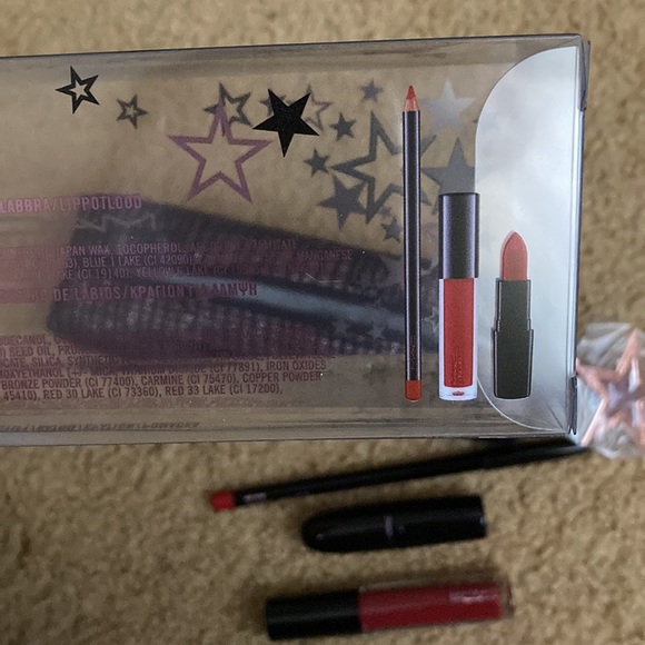 MAC Starlit Lip Bag: Red NWT - Picture 5 of 11